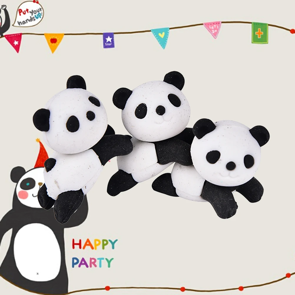 1 Pc Lucu Kawaii Kartun Hewan Panda Karet Penghapus Indah Korea Alat