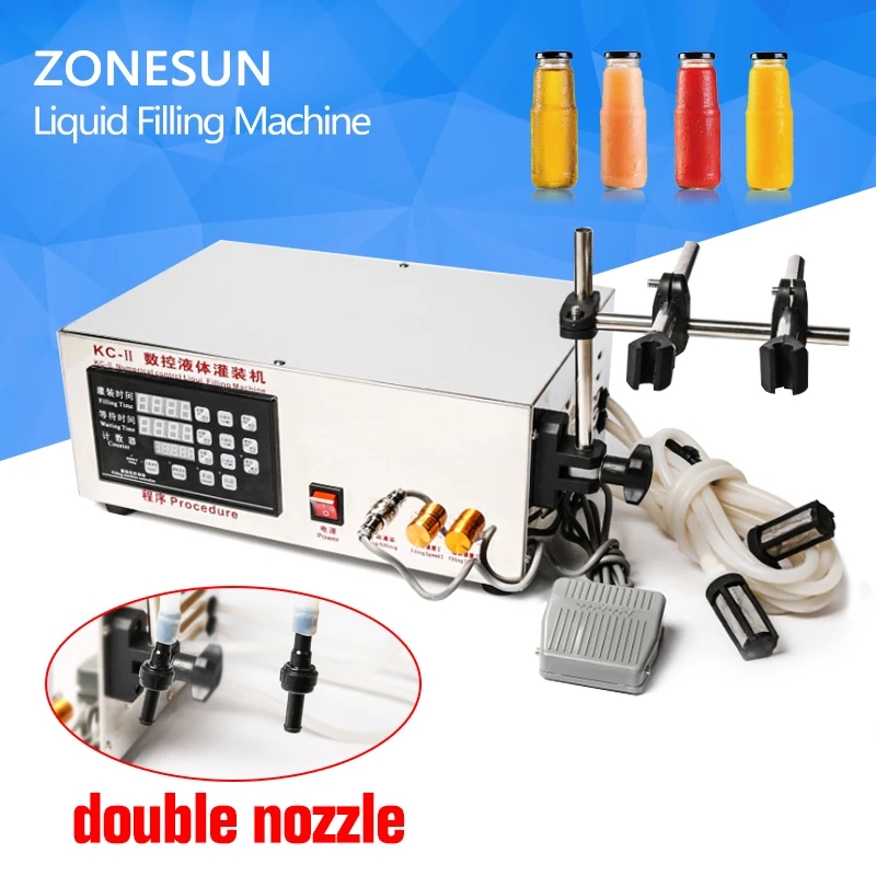

ZONESUN Free shipping Liquid Filling Machine Digital Control Pump 5-3500ml for liquid,perfume,water,juice,essential oil
