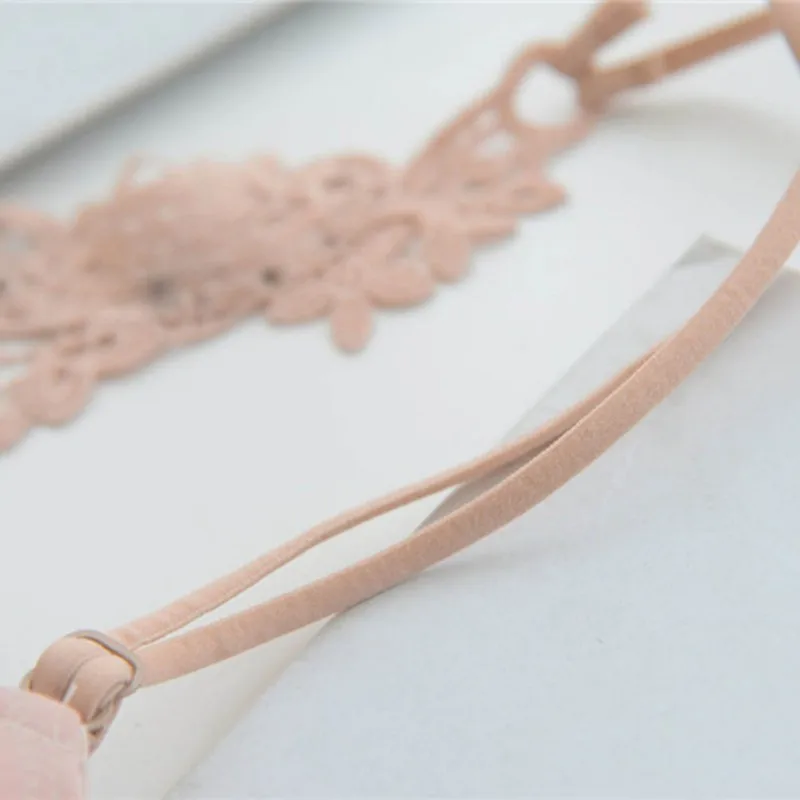 Sexy Women Frontal Lace Push Up Bra Seamless Cotton Adjusted-Straps Front Closure Underwire Solid Bra