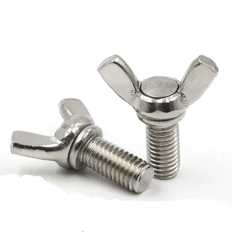 M6 M8 M10 A2 304 Stainless Steel Wing Bolts Wingbolt Nut Butterfly Screw DIN316 