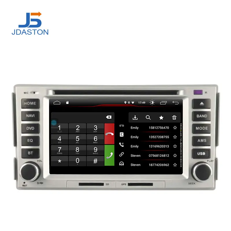 Perfect JDASTON Android 9.1 Car DVD Player For HYUNDAI SANTA FE 2006-2012 Multimedia GPS Navigation 2 Din Car Radio Audio Stereo WIFI 1