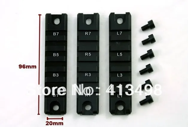 

Airsoft G36C Picatinny Rail Set (3PCS) G36 Rail System