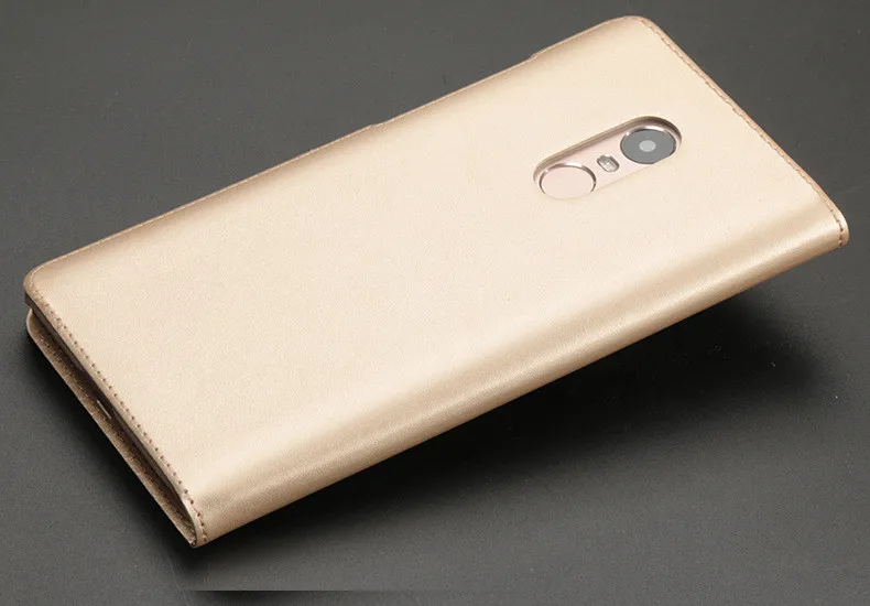 luxury open window leather flip case cover for xiaomi redmi note 4 4x 12