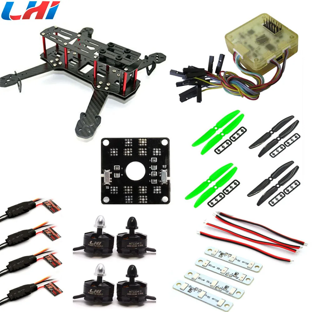 2017 сервопривод Tamiya Rc Plane Carbon Fiber Professional Qav250 C250 Quadcopter Lhi 2204 Simonk 12a Cc3d Flight Control Prop |