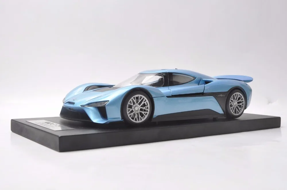 1:18 литая модель для Weilai NIO EP9 синий электрический спортивный автомобиль из сплава