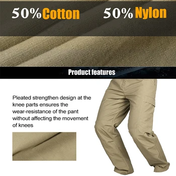 FREE SOLDIER outdoor sports hiking camping tactical men's pants  wear-resistant male pants men trousers 4