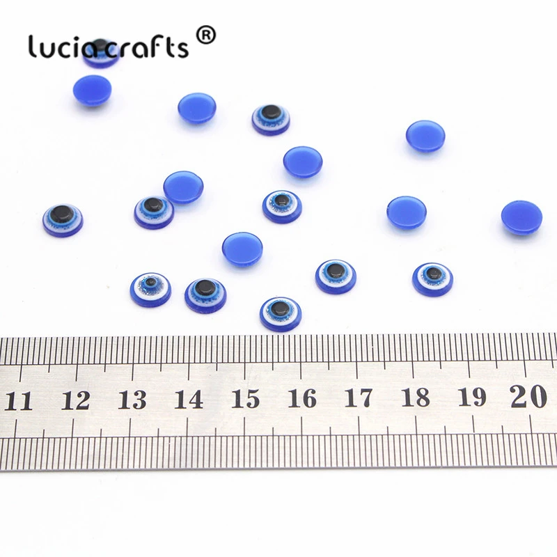 Распродажа! Lucia crafts 24 шт./лот 8 мм не Самоклеющиеся пластиковые Wiggly Googly Eyes DIY игрушки ручной работы куклы аксессуары K0912