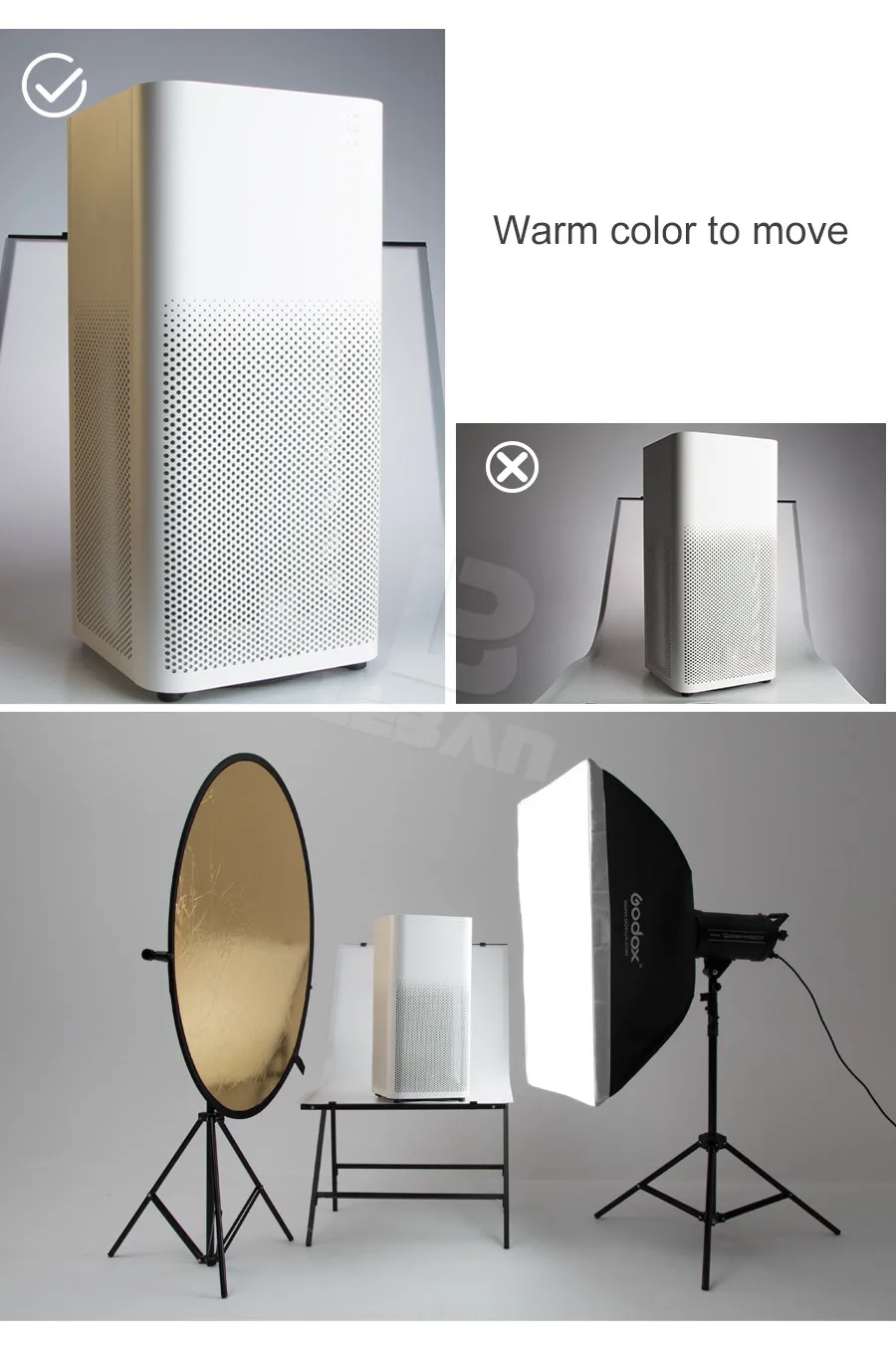 Godox 110 см 5 в 1 портативный складной свет Круглый отражатель для фотостудии
