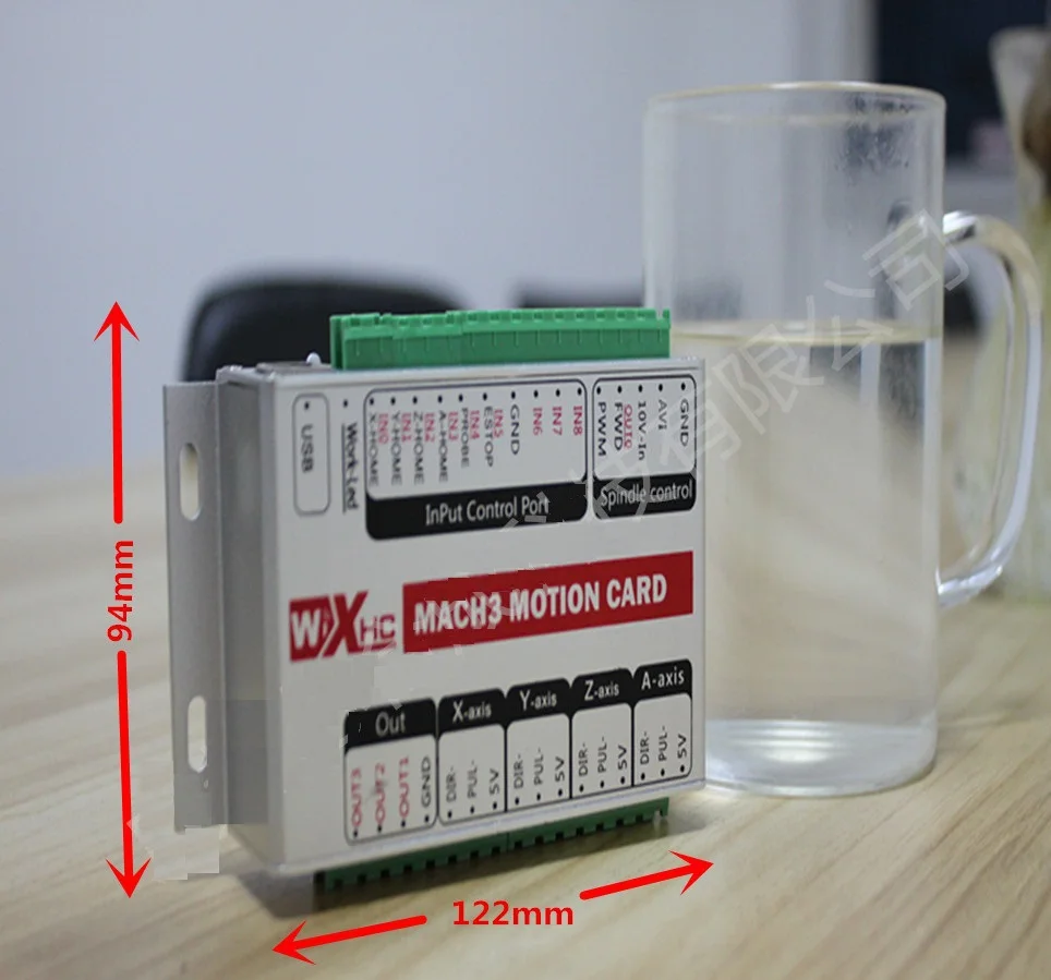 

XHC ubs cnc board mach3 3 axis controller engraving machine motion card 24v 400khz
