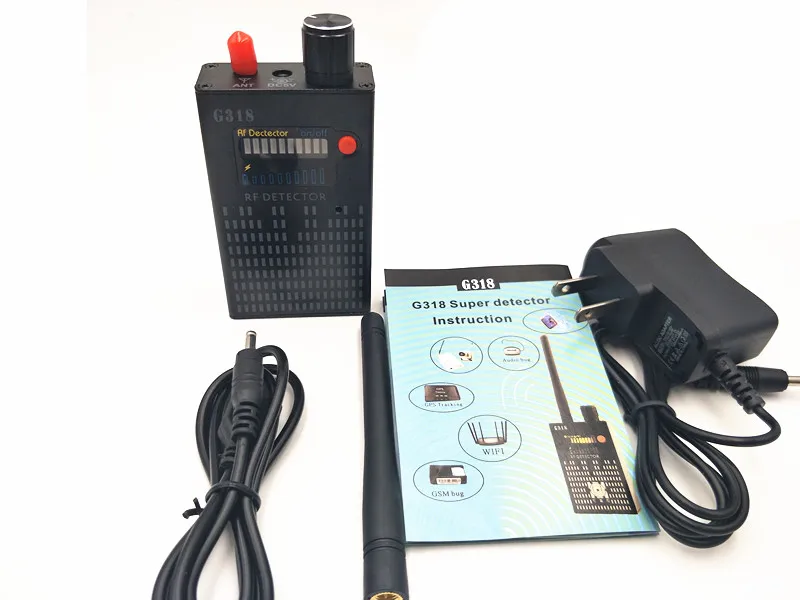 Super G318 portable Anti-Spy Amplification signal detector spy bug wireless Detector WIFI finder