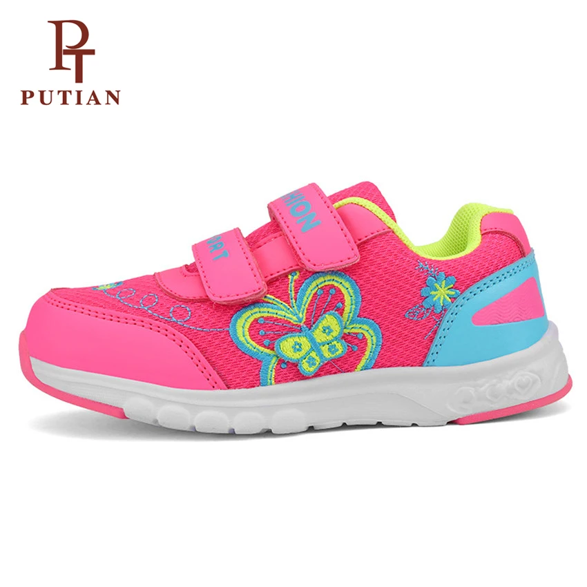 

PU TIAN Children Shoes Girls Boys Sport Shoes Kids New Antislip Soft Bottom Sneakers Breathable Mesh Sneaker