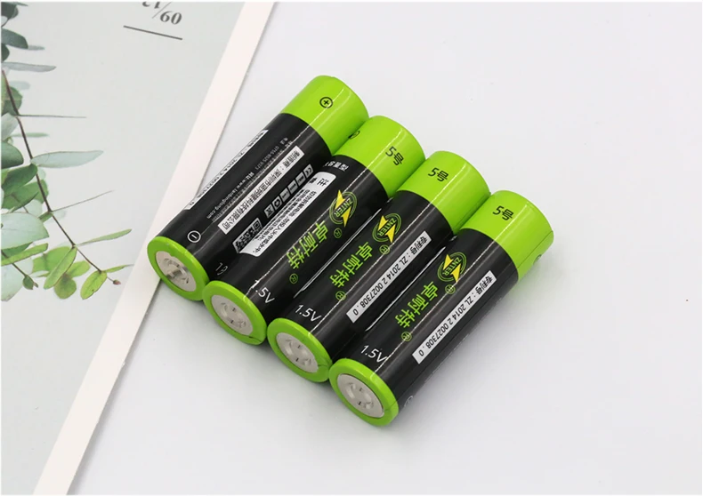 6 шт. перезаряжаемые литий ионные батарейки AA 1 5 мАч 1700 МВт/ч|li-ion battery|battery aznter aa |