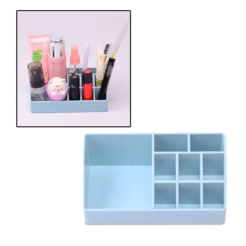 

Cosmetic Storage Box Desktop Plastic Makeup Organizer Box Storage Container Home Office Sundries Jewelry For Girls