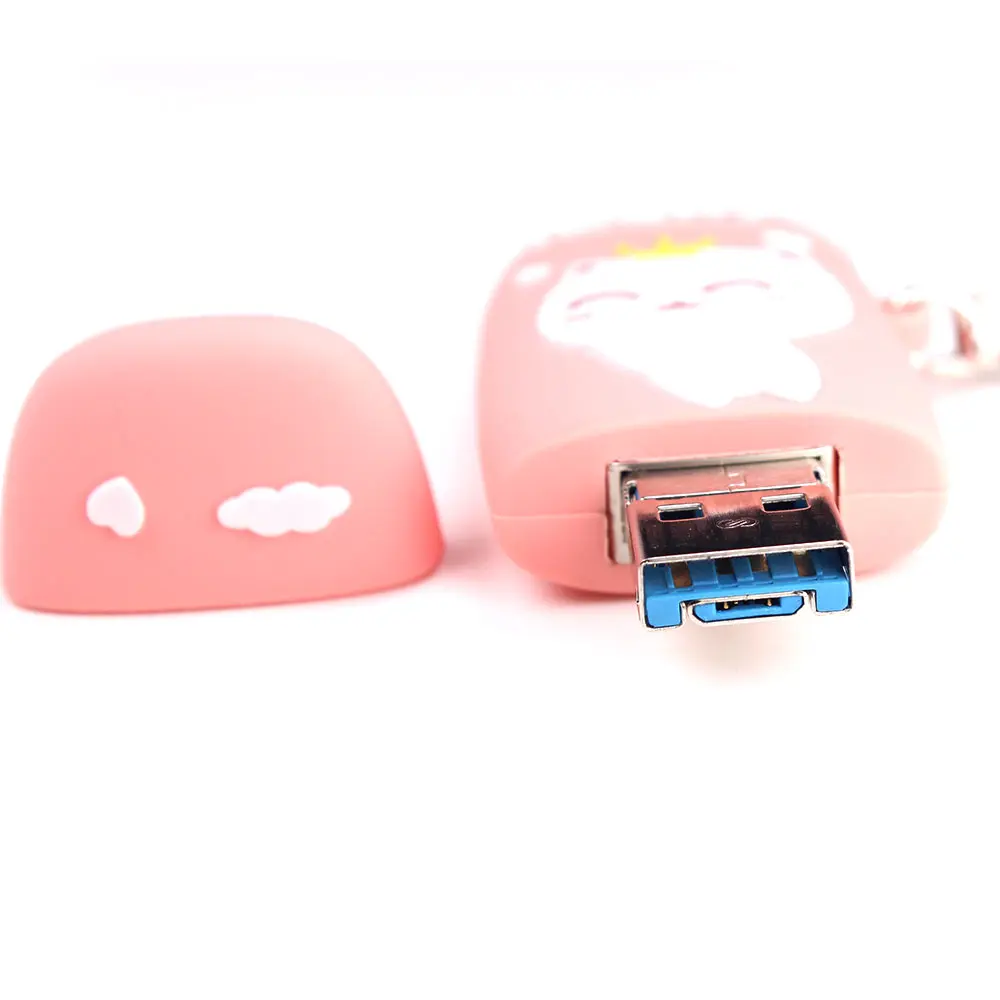 Ingelon 3in1 Usb Flash 32gb Disk on Key 64gb Clef Memoria USB Flash Drive 128gb 3.0 for lovely girl cartoon Pendrive for iphone (6)