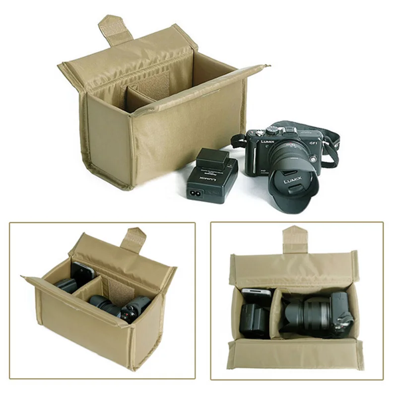 Roadfisher водонепроницаемый рюкзак для камеры мягкая защитная сумка Вставка перегородка чехол Крышка делителя подходит 1 DSLR 4 объектива Canon Nikon sony