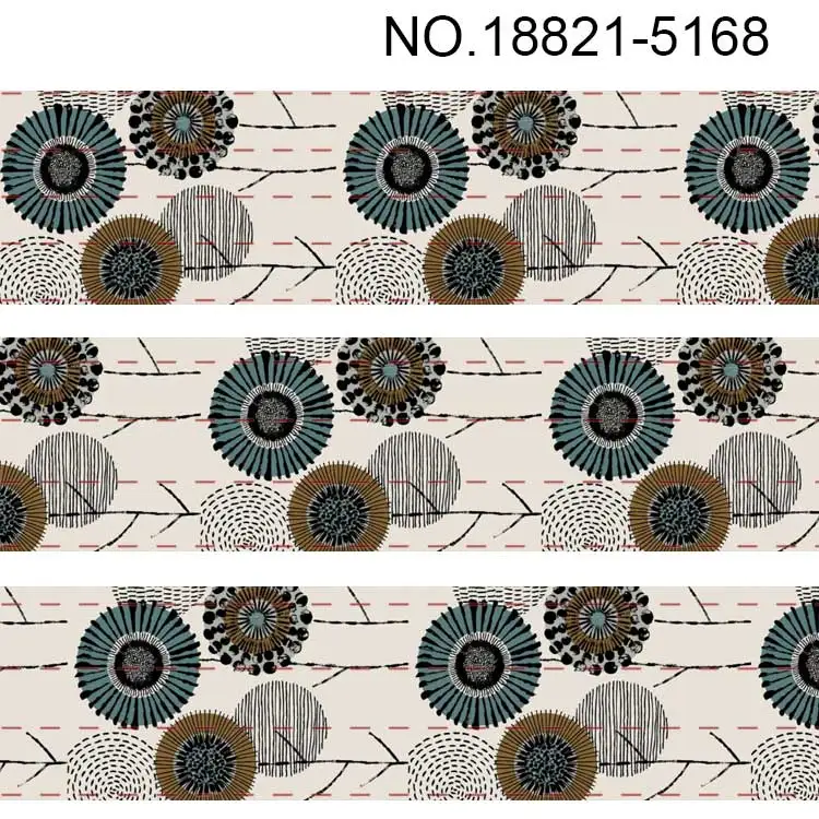 10 ярдов-разные размеры-темно-цвет геометрический узор печатный корсажная лента DIY - Цвет: 18821  5168