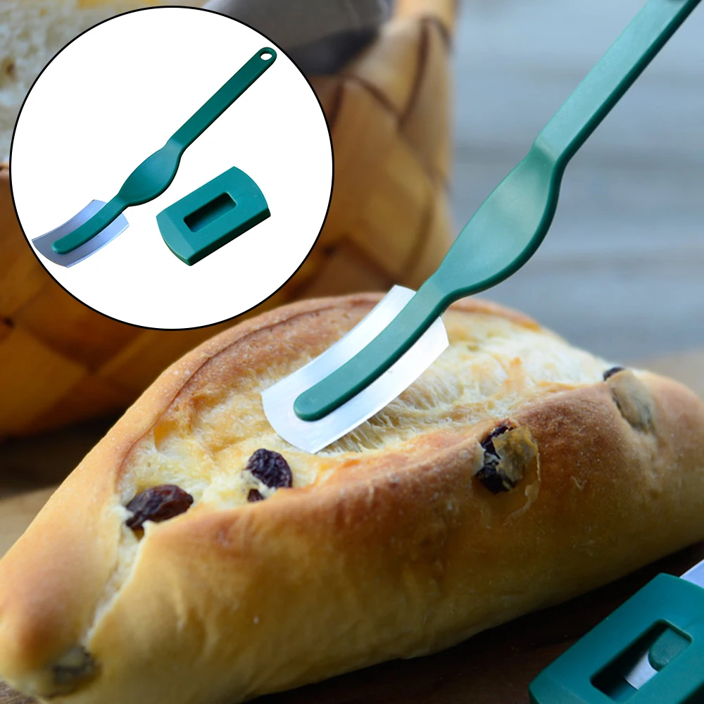 

1Pc European Bread Arc Curved Bread Knife Baguette Cutting French Toas Cutter Western-style Baguette Cutting Bakery Tools