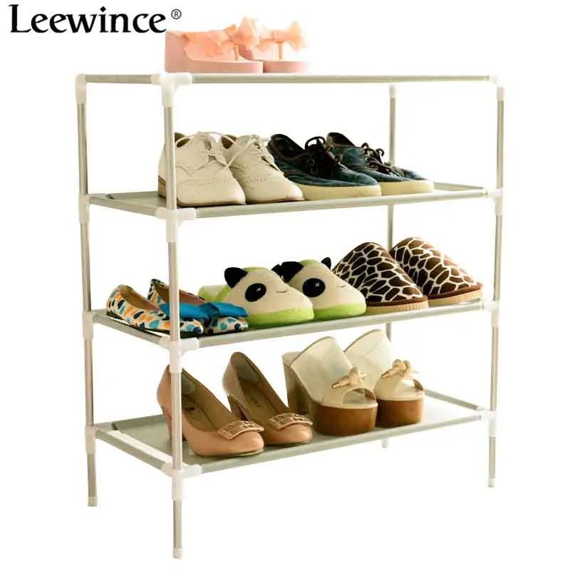 Leewince обувной шкаф нетканые обувь стойки хранения большой емкости мебель для дома DIY простой пылезащитный обувной шкаф