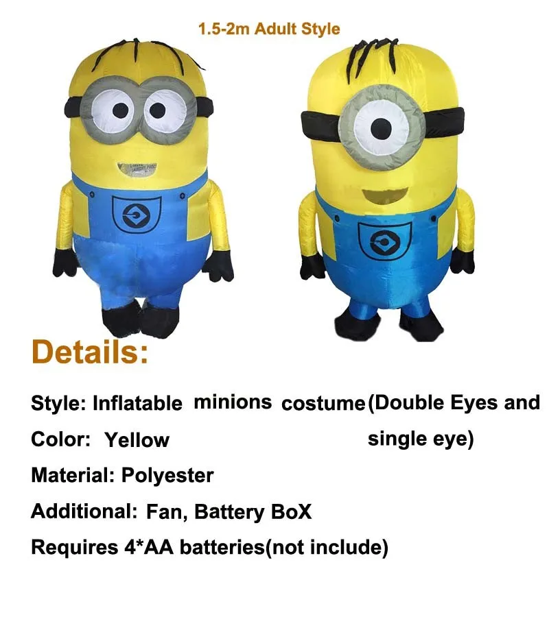 Cheapest Party Inflatable Adult Minion Costume Halloween Despicable Me
