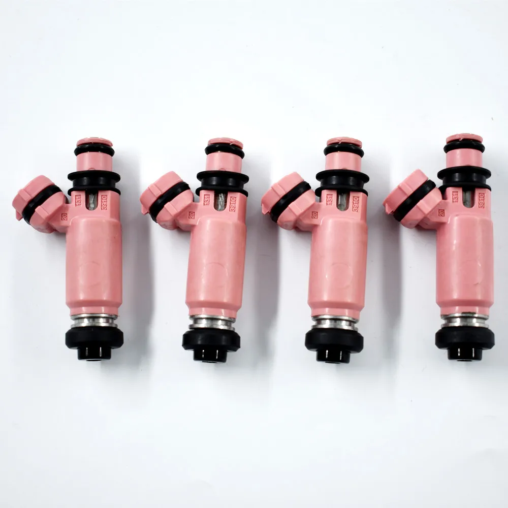4x New Denso STI Pink 565cc Fuel Injectors 195500-3910 for Subaru