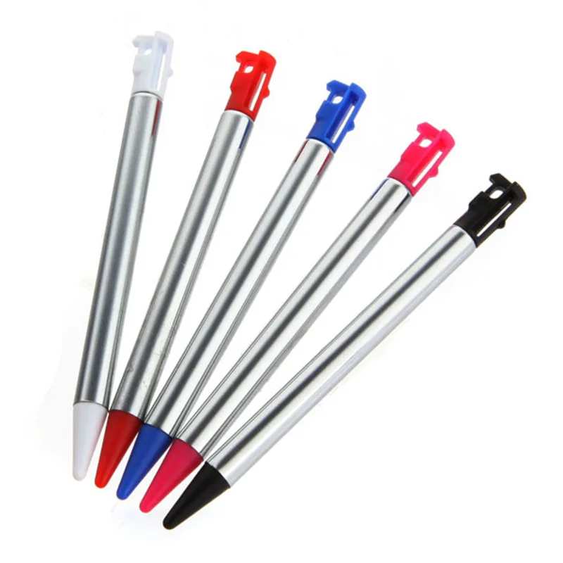 High Quality 5pcs/lot Retractable Metal 7-12cm Length Touch Screen Stylus Pen Set For Nintendo For 3DS Gaming Accessory High Quality 5pcs/lot Retractable Metal 7-12cm Length Touch Screen Stylus Pen Set For Nintendo For 3DS Gaming Accessory