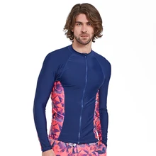 Новые мужские плавки для купания рубашка Рашгард для дайвинга, из лайкры костюм Защита от солнца Топ Для Серфинга Купальник с длинным рукавом