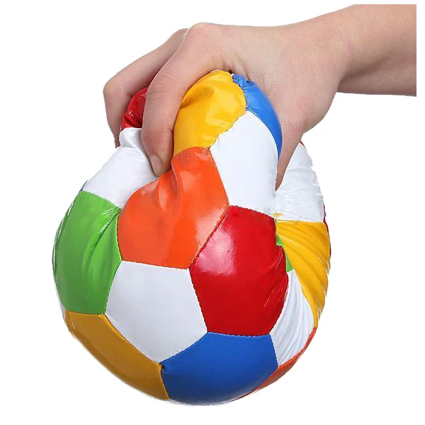 New 1pc 14.4cm Soft Indoor PVC Surface Football Soccer Play Ball Toy-in