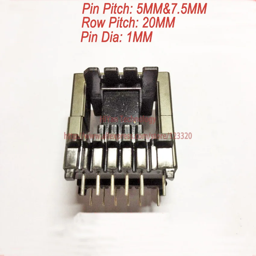 2 компл./лот EE42 15 PC40 ферритовый магнитный сердечник и 6pins + верхний вход Пластик