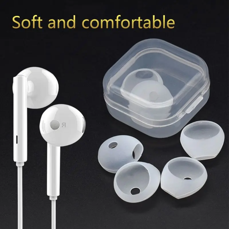 

3 Pairs Earbuds Cover In-Ear Tips Soft Silicone Skin Earpiece Ear Buds Accessories for Huawei AM116 AM115 Vivo X9 XE680