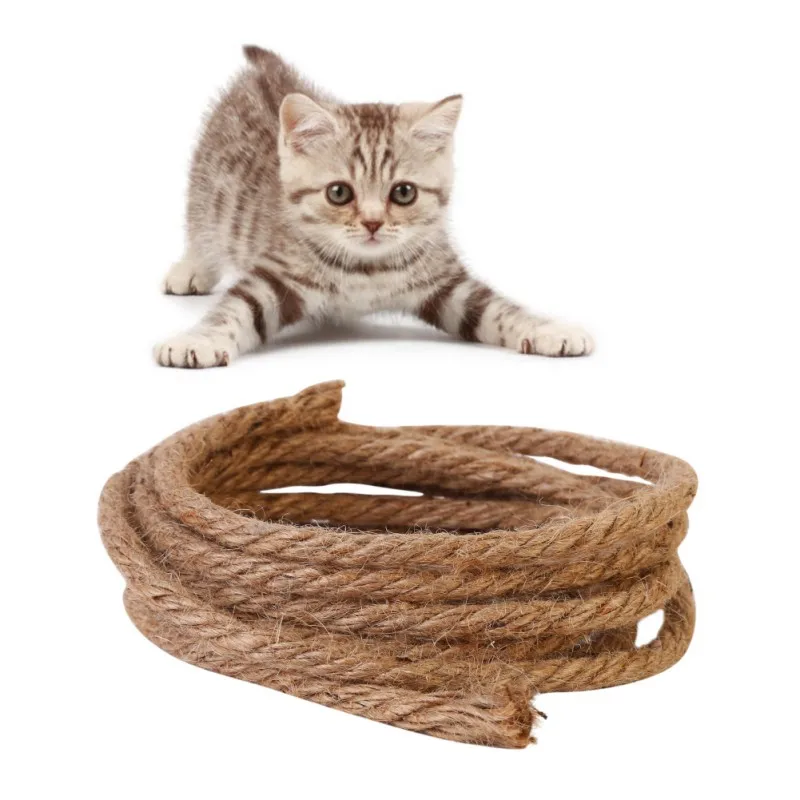Когтеточка для кошек, веревка для замены, сизаль, веревка для кошек, сделай сам, все натуральные, прочные