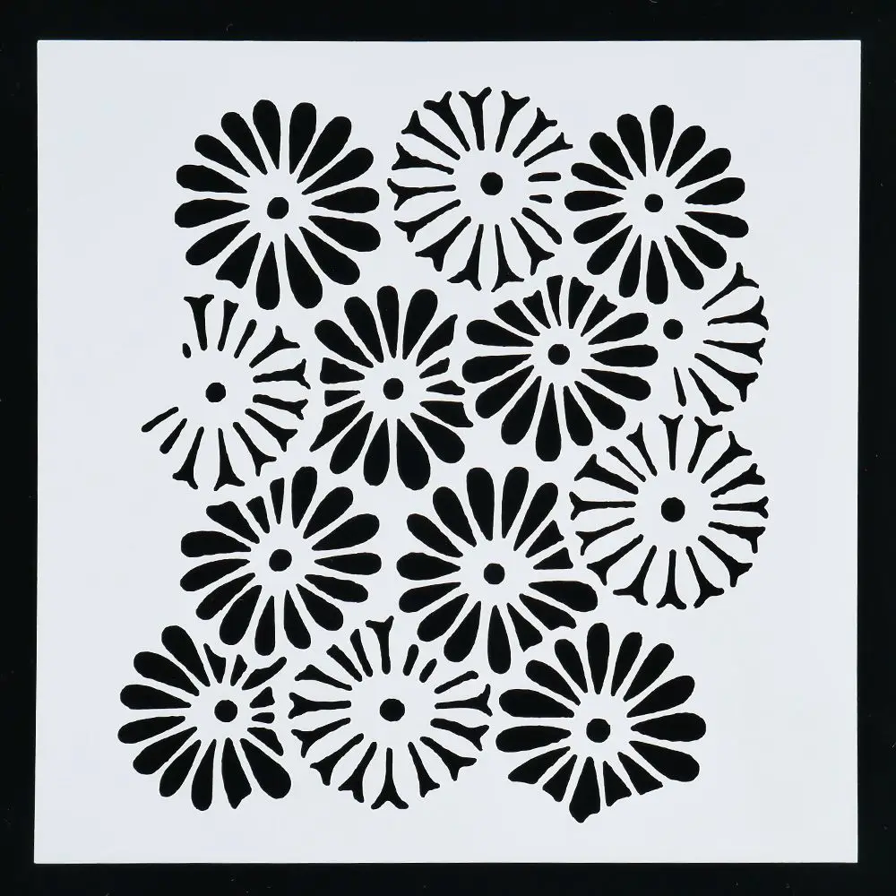 

1PC Windmill Flower Shaped Reusable Stencil Airbrush Painting Art DIY Home Decor Scrap booking Album Crafts