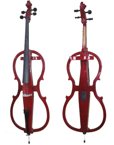

Full frame red electronic cello electric cello electric violin