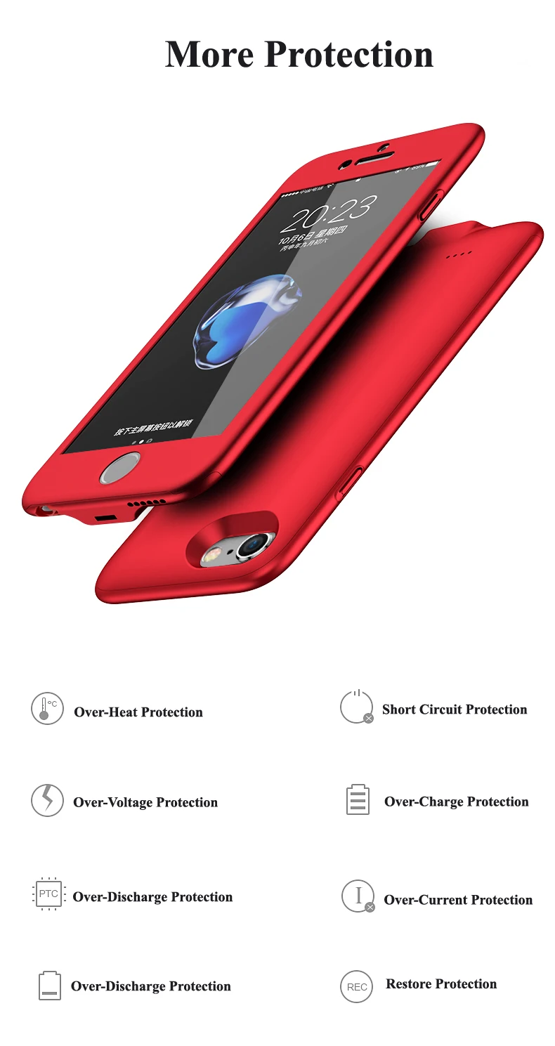Battery Charger Cases For iPhone 6 6s NH-B012 Details (09) Portable Backup External batteries Charger Case For 4.7inch iPhone6 6s