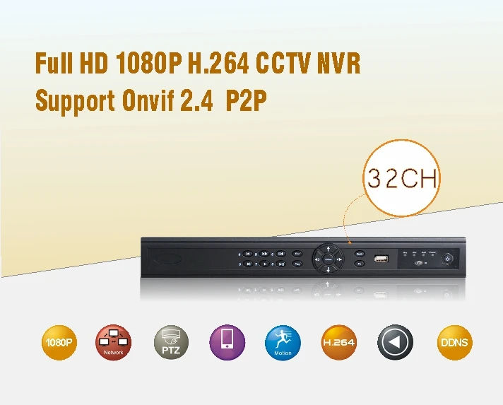 1080p h.264 32ch nvr
