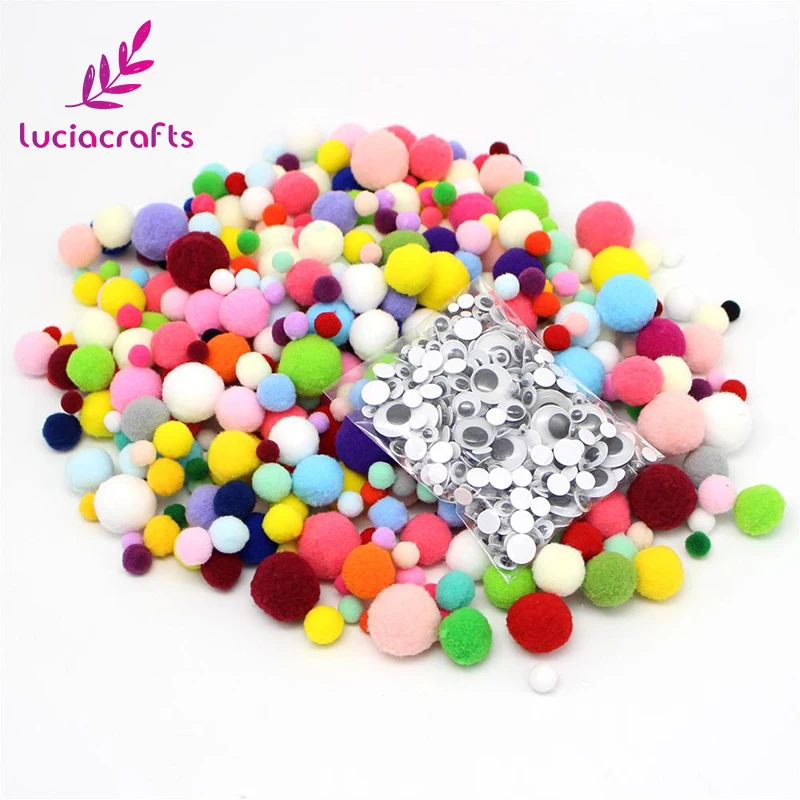 Buy Lucia crafts 1500pcs Assorted Sizes Pom Pom Craft