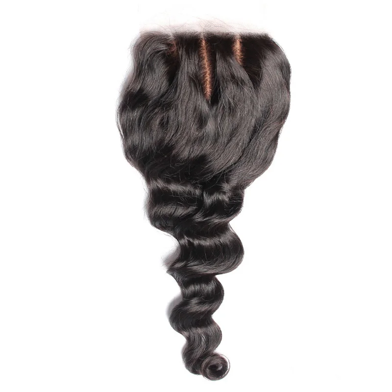 

Silk Base Closure Brazilian Hair Loose Wave 4x4 Free Part Remy Human Hair Pre Plucked Natural Hairline With Baby Hair Prosa