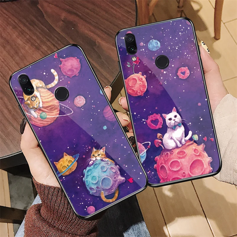

Cartoon Animals Case For Redmi Note 7 6 5 4X K20 Pro Plus 6A S2 Y2 7 Coque For Xiaomi Mi A2 5 5S 6 8 SE Lite Tempered Glass Case