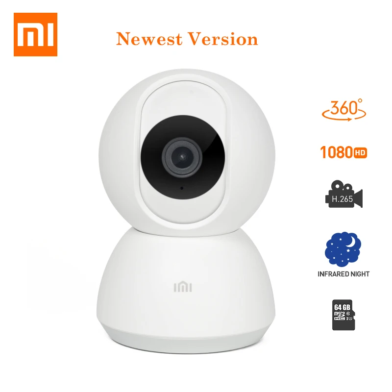 

Updated Version Xiaomi Mijia Smart IP Security Camera 1080P HD WiFi Pan-tilt Night Vision 360 Degree View Motion Detection Cam