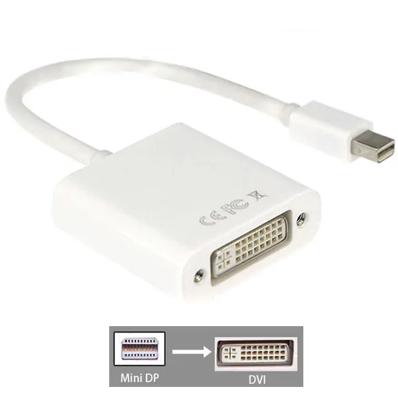 Thunderbolt Дисплей порт 3 в 1 Мини DP к HDMI DVI VGA конвертер адаптер Дисплей порт кабель для Apple MacBook Pro монитор ПК - Цвет: Mini DP to DVI