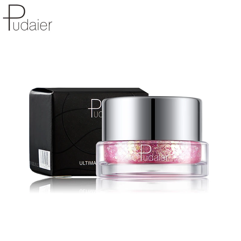 

Pudaier Dreamy Glitter Eyeshadow 34 Colors Sparkles Gel Cream Bright and Dazzling EyeShadow Professional Festival Shimmer Makeup