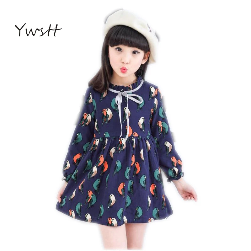 Cotton Dress Girls Dresses 2017 Spring And Summer Girls Clothes Long