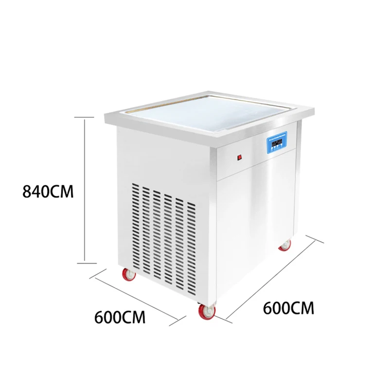 Квадратная печь 110 v 220 v Электрический жареные мороженое в рулетах йогурт Roll фритюрница машина мороженого