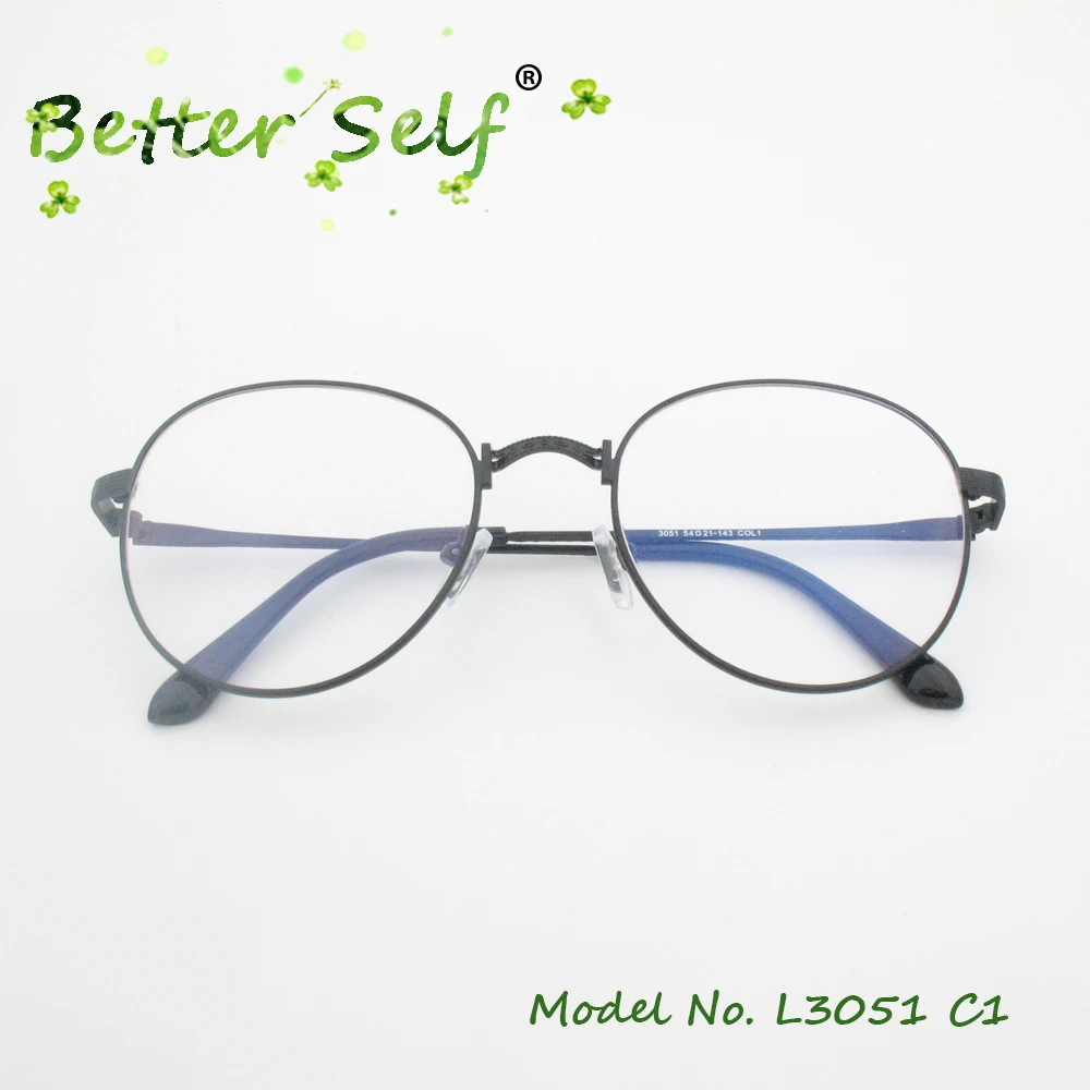 

Better Self L3051 Prescription Eyewear Quality Metal Spectacles Brown Eye Glasses Frames For Women Retro Myopia Eyeglasses
