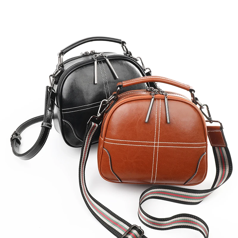 AOEO Crossbody حقائب للنساء مزدوجة الكتف حزام انقسام جلد الفتيات عبر تصميم حقيبة يد صغيرة السيدات حقيبة ساع الإناث