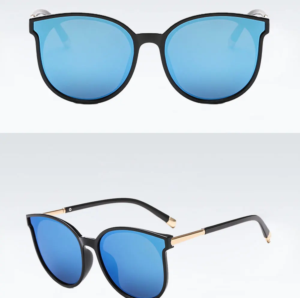VEGA Eyewear Fashion Oval Oversized Sunglasses Women Cat Eye Glasses Ladies Big Mirrored Sun gla ( (8)