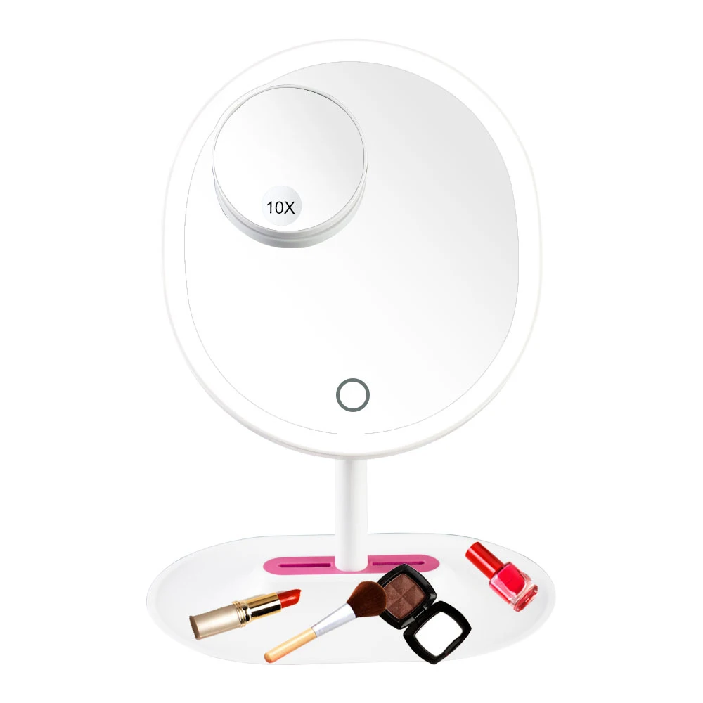 10X Magnifying Makeup Mirror Cosmetic LED Locking Suction ...
