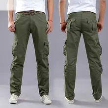 Тактические штаны, мужские камуфляжные штаны для бега, повседневные хлопковые брюки размера плюс, много карманов, Военный стиль, Армейский Камуфляж, мужские брюки карго 42