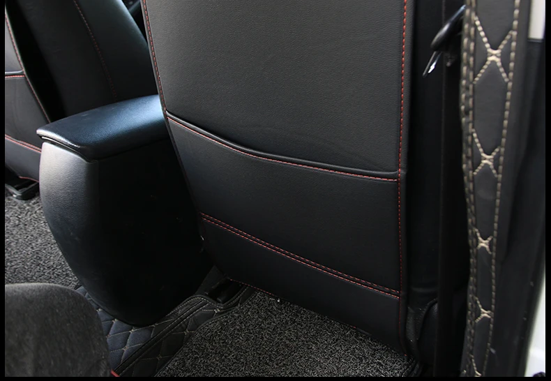 Lsrtw2017 Fiber Leather Car Seat Back Anti-kick Mat for Kia K3 Kia Ceraro Interior Mouldings Accessories 2012
