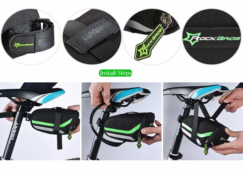 Top ROCKBROS Outdoor Cycling Mountain Bike Back Seat Bicycle Rear Bag Nylon Bike Saddle Bag Bicycle Accessories Tail Pouch Package 16 Top ROCKBROS Outdoor Cycling Mountain Bike Back Seat Bicycle Rear Bag Nylon Bike Saddle Bag Bicycle Accessories Tail Pouch Package 16