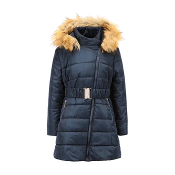 

Winter Hooded Fur Collar Parka Coats For Girls 2019 Children Warm Thick Outerwear Clothes Kids Cotton Padded Jackets For Girls